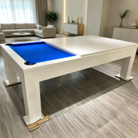 Table à manger moderne en bois massif et ardoise, sur mesure, pour intérieur, 7, 8 ou 9 pieds, qualité supérieure, prix fabricant, best-seller, BLOCK SMART 2026