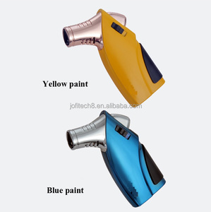 3 Briquets torche à gaz butane rechargeables coupe-vent à 3 jets pour la vente en gros, pour cigares, cuisine, camping, barbecue en extérieur - Product Image 2