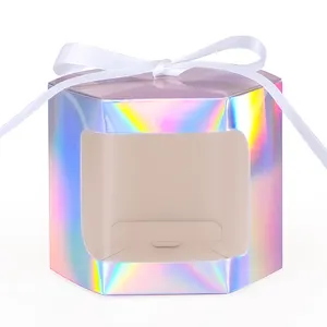 Pita Laser kertas lipat parfum kosmetik hadiah bantuan kotak perhiasan untuk pesta liburan pernikahan hadiah kemasan perlengkapan dekorasi