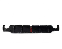 Kit carrosserie en matériau PP pour Lexus IS250 IS300 2006-2012, diffuseur de pare-chocs arrière noir mat avec lumière pilote