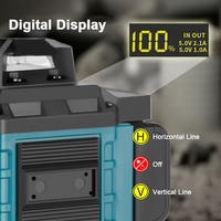 Niveau laser vert industriel haute précision 4D 16 lignes DIY, batterie au lithium, outil puissant horizontal et vertical