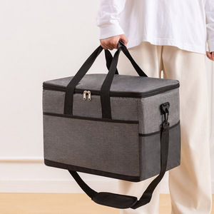 Bolsa Térmica Aislada de Doble Capa y Gran Capacidad, Bolsa de Almuerzo Térmica Portátil a Prueba de Fugas para Picnic y Camping - Product Image 5