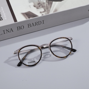 Monturas de Gafas Ultraligeras al por Mayor de Fábrica, Montura Óptica Clásica de Forma Redonda, Gafas de Varios Colores en Stock - Product Image 5