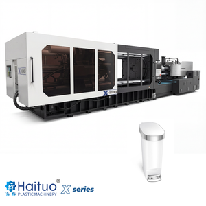 Machine de moulage par injection servo Haituo HTF1680 série X 1680T pour la production de poubelles en plastique HDPE - Product Image 3