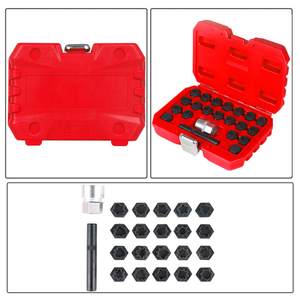 22pcs Anti-Theft Screw Sleeve <strong>Removal</strong> Install Socket <strong>Wheel</strong> Lock Lug <strong>Nut</strong> <strong>Locking</strong> Key Socket Set for BMW - Product Image 5
