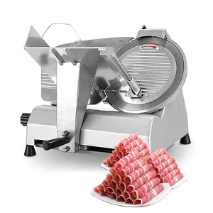 Commercial Slicer 8 inch Chrome Plated Deli Blade electric frozen meat slicer/Semi-automatic commercial frozen meat cutter