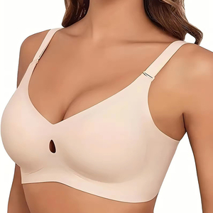 Nouveau style <span class=keywords><strong>soutien</strong></span>-<span class=keywords><strong>gorge</strong></span> sans armatures pour femme, coupe intégrale, col en V, maintien optimal, push-up, sans coutures, confortable, rembourré, lissant, pour le <span class=keywords><strong>sport</strong></span> - Product Image 6