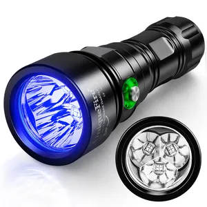 UniqueFire High Quality Handheld LED Torch Light 365 nm UV Flashlight for Dog Urine and Bed Bug Find Precious Stones