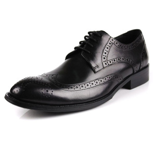 Zapatos Brogue de Cuero Vacuno Genuino con Suela Antideslizante y Comodidad Interior, Zapatos Formales para Hombre - Product Image 1