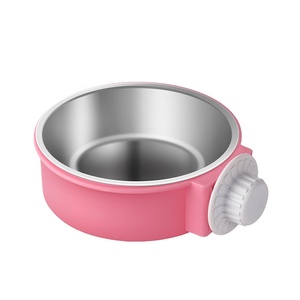 Pet Crate Bowl Hanging Bowl Feeders Stainless Steel Dog Bowl
