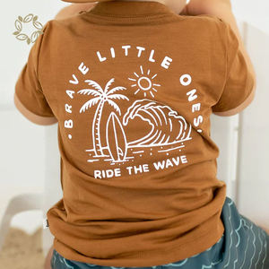 T-<span class=keywords><strong>shirt</strong></span> pour enfants en coton biologique, haut pour bébé, t-<span class=keywords><strong>shirt</strong></span> d'été pour enfants, manches courtes, t-shirts pour garçons, t-<span class=keywords><strong>shirt</strong></span> de plage pour enfants, vêtements pour enfants personnalisés - Product Image 3
