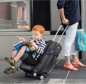 Siège de voyage pour enfants étanche personnalisé porte-enfant pour chariot à bagages pliable monter sur <span class=keywords><strong>valise</strong></span> pour enfant en bas âge avec bébé Portable Str - Product Image 4