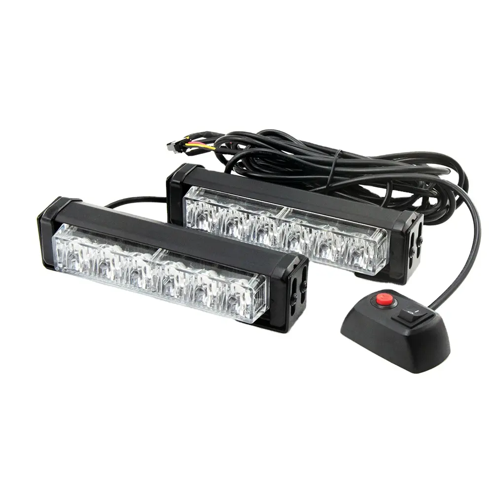 LED-206 LED 2 adet bir set led acil ızgara ışıkları LED ışık 12-24V 12W led acil ızgara ışıkları