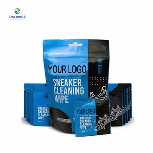 Shoe cleaning wipes 30 count - individually packed dual texture for sports shoes and easy to use quick sneaker wipes