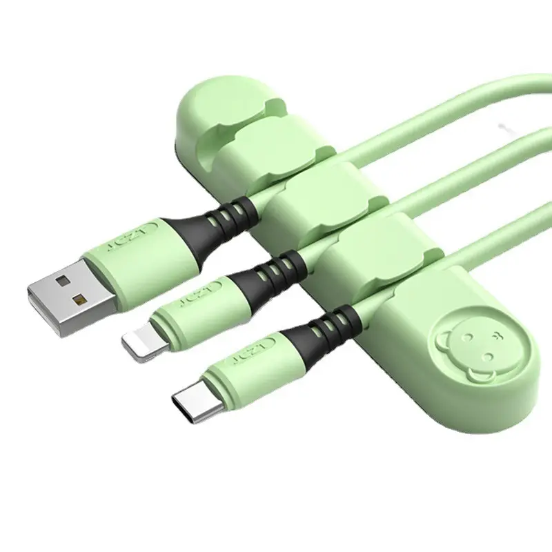Populaire Verkopende Items Smart Kabel Houder Siliconen Flexibele Kabel Winder Draad Organizer Houder Koord Management Clip