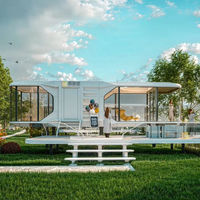 Maison capsule spatiale entièrement préfabriquée de haute qualité avec systèmes intelligents intégrés pour des séjours haut de gamme en station balnéaire