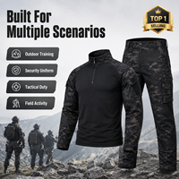 Ensemble de combinaison de camouflage tactique respirante en coton unisexe Cema CZ pour entraînement extérieur - Fabricant transfrontalier