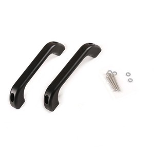 Manijas de Puerta para Land Rover Defender, Aleación de Aluminio Negra, 2004-2018, Compatibles con el Marco Exterior del Capó y el Pilar A - Product Image 1
