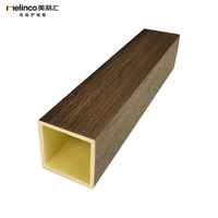 Panneaux de séparation intérieurs étanches en bambou WPC 100*50mm, tubes en bois pour décoration murale et plafond, séparateur spatial