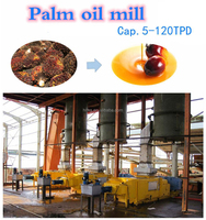 1-5 T/h Plam Kernel Olie Pers Verwerkingsfabriek/Plam Fruit Notenolie Persmachine/Industriële Gebruikte Palmolie Extractie Machine