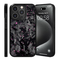 Étui de téléphone en Fiber de carbone durable mince de couverture mobile de conception légère pour l'iPhone 15/14/13/12 Pro Max anti-rayures