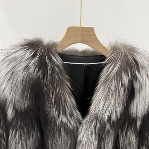 <span class=keywords><strong>Inverno</strong></span> all'ingrosso da donna in argento volpe pelliccia Parka giacca vera pelliccia di volpe per 2025 freddo <span class=keywords><strong>inverno</strong></span> - Product Image 6