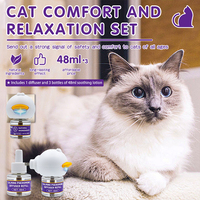 Nouveau produit 4 en 1 Kit de diffuseur apaisant pour chat 90 jours de relaxation aux phéromones 48ml recharge enfichable pour tous les diffuseurs courants pour chats