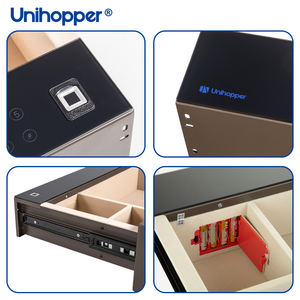 Uni hopper Luxus Smart Fingerprint Schmuck Safe Box Diebstahls icherung Versteckte Garderobe Schiebe schublade Safe - Product Image 5