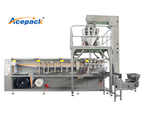 Machine d'emballage à fermeture éclair ACEPACK pour sachets plats, biscuits, noix, bonbons, machine de remplissage et de fermeture éclair personnalisable