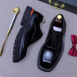 Chaussures habillées de luxe confortables en cuir souple, faites à la main, de style italien, de haute qualité, chaussures de mariage, tendance de la mode, flexibles - Product Image 3