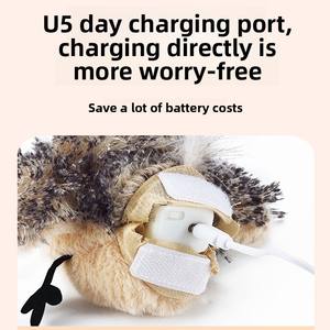 Juguete de pájaro simulado <span class=keywords><strong>el</strong></span>éctrico inteligente y duradero que gorjea y mueve para que gatos y perros jueguen y alivien <span class=keywords><strong>el</strong></span> aburrimiento - Product Image 4