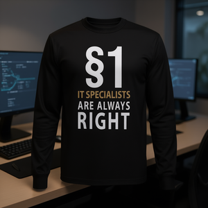 T-shirt à manches longues pour IT-Specialiste : Produit promotionnel à 1 $, alliant expertise et attirance pour le monde geek - Product Image 3