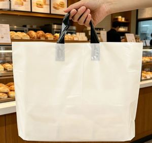 Fashion Plastic <b>Tote</b> Packing <b>Bags</b>, Waterproof and Portable, Custom logo Service for Market Sales - Product Image 4