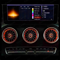 64 couleurs avant arrière évent LED voiture intérieur lumière ambiante pour Mercedes Benz classe C W205 X253 accessoires d'ambiance