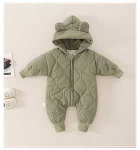 Combinaison d'hiver à capuche pour nouveau-nés filles et garçons, salopette chaude pour bébés, manteau de neige pour enfants, combinaison ours pour tout-petits, vêtements d'extérieur - Product Image 6