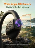 Casque E900 Smart Sport avec caméra grand angle 8MP, traduction IA, enregistrement vidéo/audio et écouteurs Bluetooth pour le cyclisme et les marathons