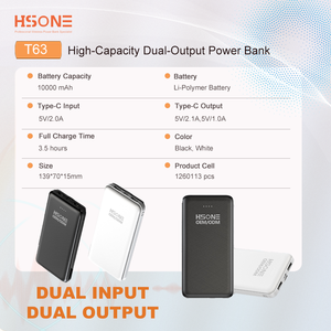 พาวเวอร์แบงค์ขนาด 10000mAh บางเฉียบ 22.5W เครื่องชาร์จพกพาแบบ USB-C และ USB-A ชาร์จเร็ว สำหรับโทรศัพท์และแท็บเล็ต - Product Image 6