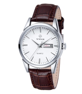 Montre pour homme simple, OEM ODM, montre de sport étanche à quartz, bracelet en cuir classique, montre pour homme - Product Image 1