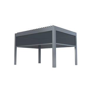 Pabellón de marco de aluminio para uso en jardín al aire libre Diseño moderno Estructura duradera Tamaño personalizable - Product Image 2