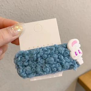 Pinza <span class=keywords><strong>de</strong></span> pelo <span class=keywords><strong>de</strong></span> felpa bonita coreana para niñas, accesorio para el cabello <span class=keywords><strong>con</strong></span> lazo <span class=keywords><strong>de</strong></span> Metal <span class=keywords><strong>de</strong></span> tela para <span class=keywords><strong>Fotos</strong></span> <span class=keywords><strong>de</strong></span> Fiesta para decoración del cabello <span class=keywords><strong>de</strong></span> los niños - Product Image 3