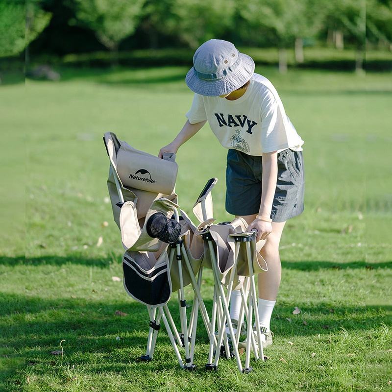 Sedia Pieghevole Da Campeggio Portatile - Leggera E Compatta Per Outdoor - Foto 4