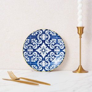 Vente en gros service de table 32 pièces <span class=keywords><strong>assiette</strong></span> en porcelaine service de vaisselle en céramique <span class=keywords><strong>blanche</strong></span> avec <span class=keywords><strong>bord</strong></span> doré - Product Image 2