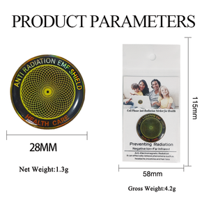 <span class=keywords><strong>OEM</strong></span> Geometria Sagrada Energia Chip <span class=keywords><strong>Anti</strong></span> Radiação Adesivo para Celular 5G EMF Proteção Quantum Shield Sticker - Product Image 6