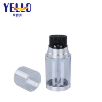 Flacon Airless de Luxe en PETG à Double Compartiment, Haute Transparence, 30 ml, à Parois Épaisses, avec Pompe, pour Lotion