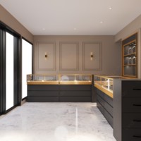 Sundo : Conception de kiosque de bijouterie de luxe sur mesure, vitrine de présentation de bijoux, comptoir, équipements de magasin tout-en-un pour centre commercial