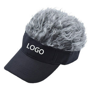 Broderie personnalisée logo supports promotion cadeau perruque style cheveux baseball casquette pare-soleil amusant fête halloween toupet chapeau - Product Image 2