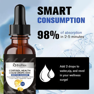 60ml Drops cairan tetes dengan Vitamin B6 Omega-3,Magnesium, l-theanine Ashwagandha Ginseng ekstrak Suplemen Herbal - Product Image 3