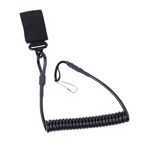 Lanières élastiques enroulées SFB92 pour lampes de poche, appareils électroniques, attaches polyvalentes, porte-clés tactiques et sangles de sécurité - Product Image 2