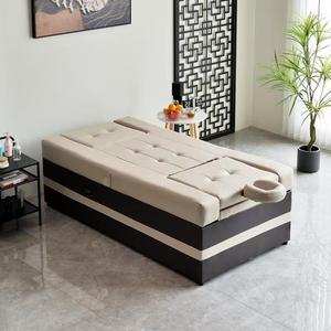 111 Massage <b>Bed</b> Waterproof Leather Stainless Steel <b>Frame</b> Spa Chair Foot Bath Hair Washing Electric Recliner <b>Sofa</b> <b>Bed</b> - Product Image 3