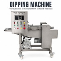 Machine à enrober la viande pour la production de paniers de farine pour filets de porc, steaks de bœuf et filets de poulet en usine